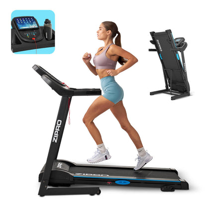Tapis de course pliant Zipro Tekno 120 x 40 cm, 14 km/h, enceintes MP3, LCD
