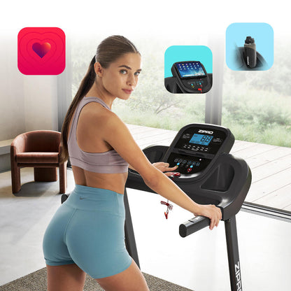 Tapis de course pliant Zipro Tekno 120 x 40 cm, 14 km/h, enceintes MP3, LCD