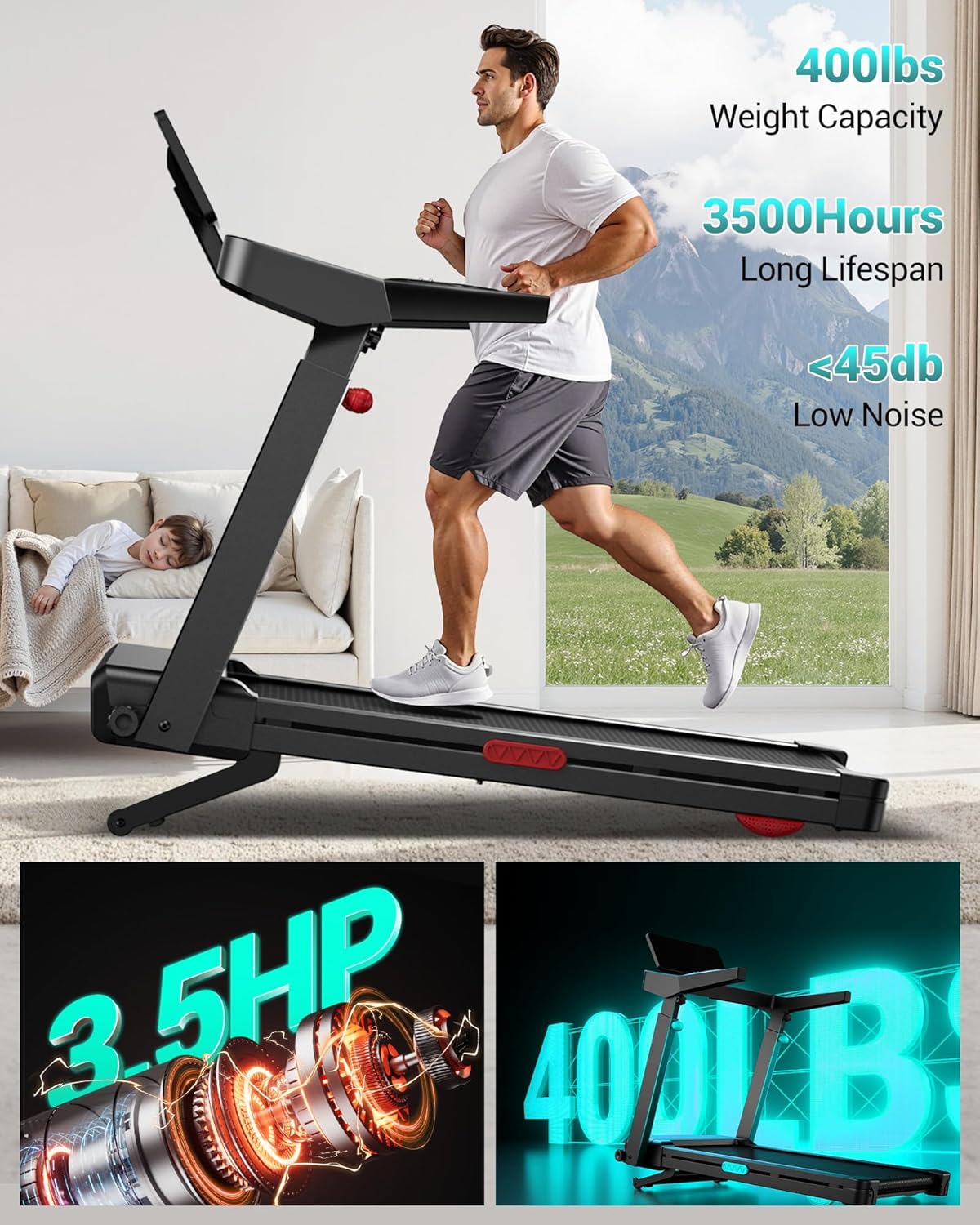 Umay L20 — Tapis de Course Pliable SPRINTMAISON